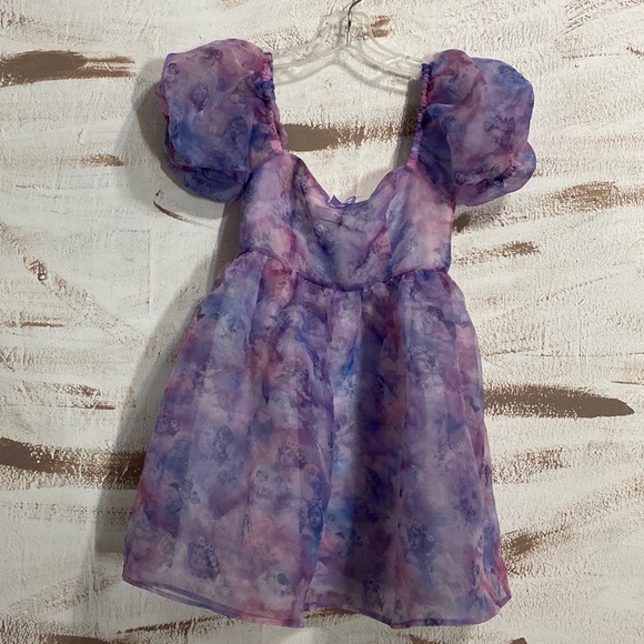 NWOT Dolls Kill Sugar Thrillz On Cloud Nine Baby Doll Dress - Picture 8 of 9